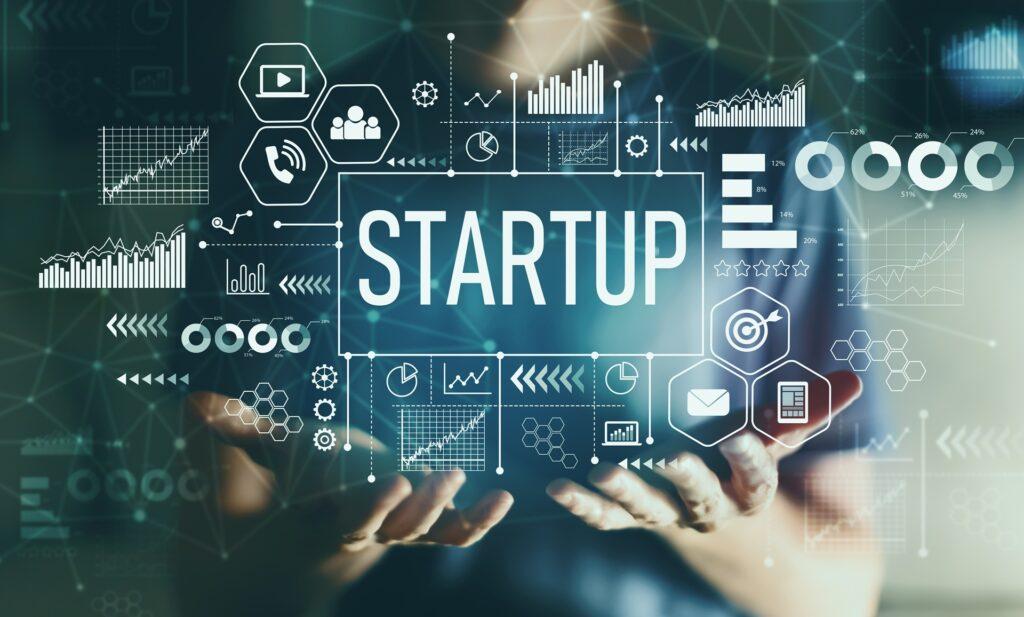 Startup-Datenvisualisierung und Netzwerk | Messestand